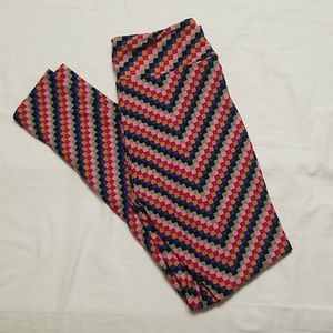 🆕 LuLaRoe Leggings OS Rainbow Geometric NWOT